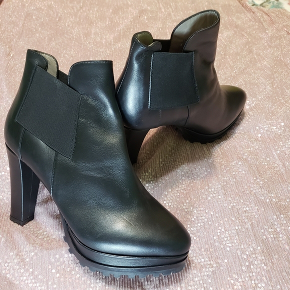 All Saints Woman Size 7 Black Heeled Boots - Picture 3 of 10